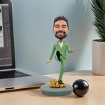 Benutzerdefinierter lustiger Wackelkopf mit einzigartigen Ausdrücken