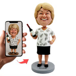 Personalisierte Wackelkopfpuppen aus Ihrem KI-Bild/Avatar im Cartoon-Stil