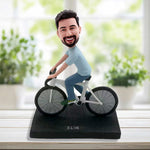 Personalisierte Fahrradfahrer-Wackelkopffigur