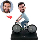 Personalisierte Fahrradfahrer-Wackelkopffigur