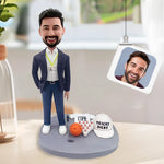 Individuelle Wackelkopffigur mit Zubehör