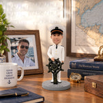Custom Captain Bobblehead Doll With Rudder