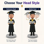 Custom Male Graduation Bobblehead Doll