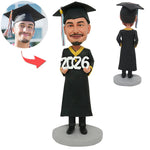 Custom Male Graduation Bobblehead Doll
