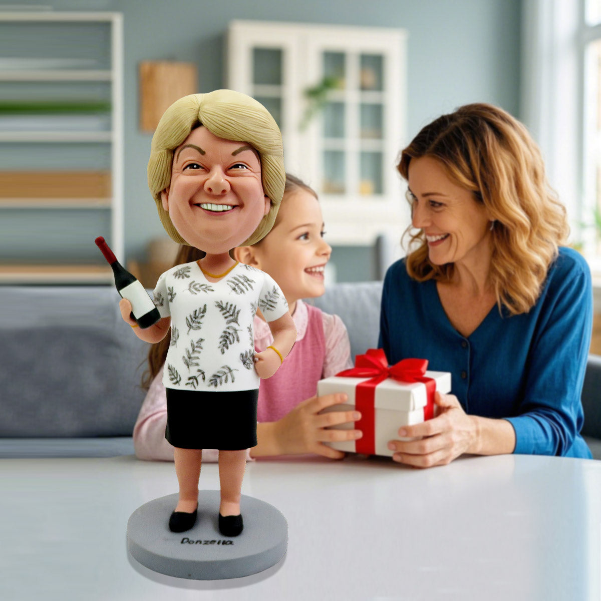 Personalisierte Wackelkopfpuppen aus Ihrem KI-Bild/Avatar im Cartoon-Stil
