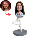 Personalisiertes Yoga-Wackelkopfgeschenk
