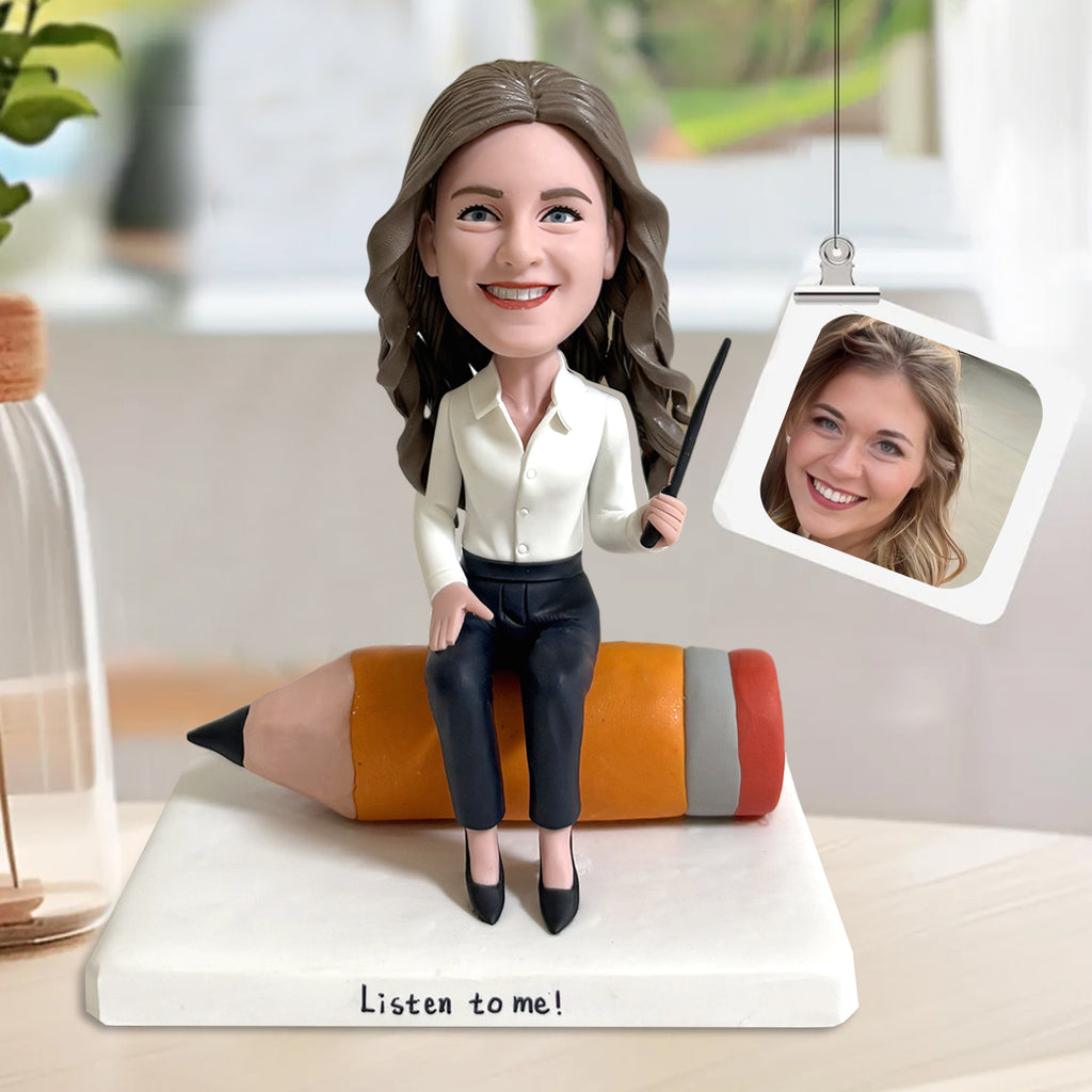 Personalisiertes Wackelkopf-Geschenk der Dankbarkeit für Lehrer