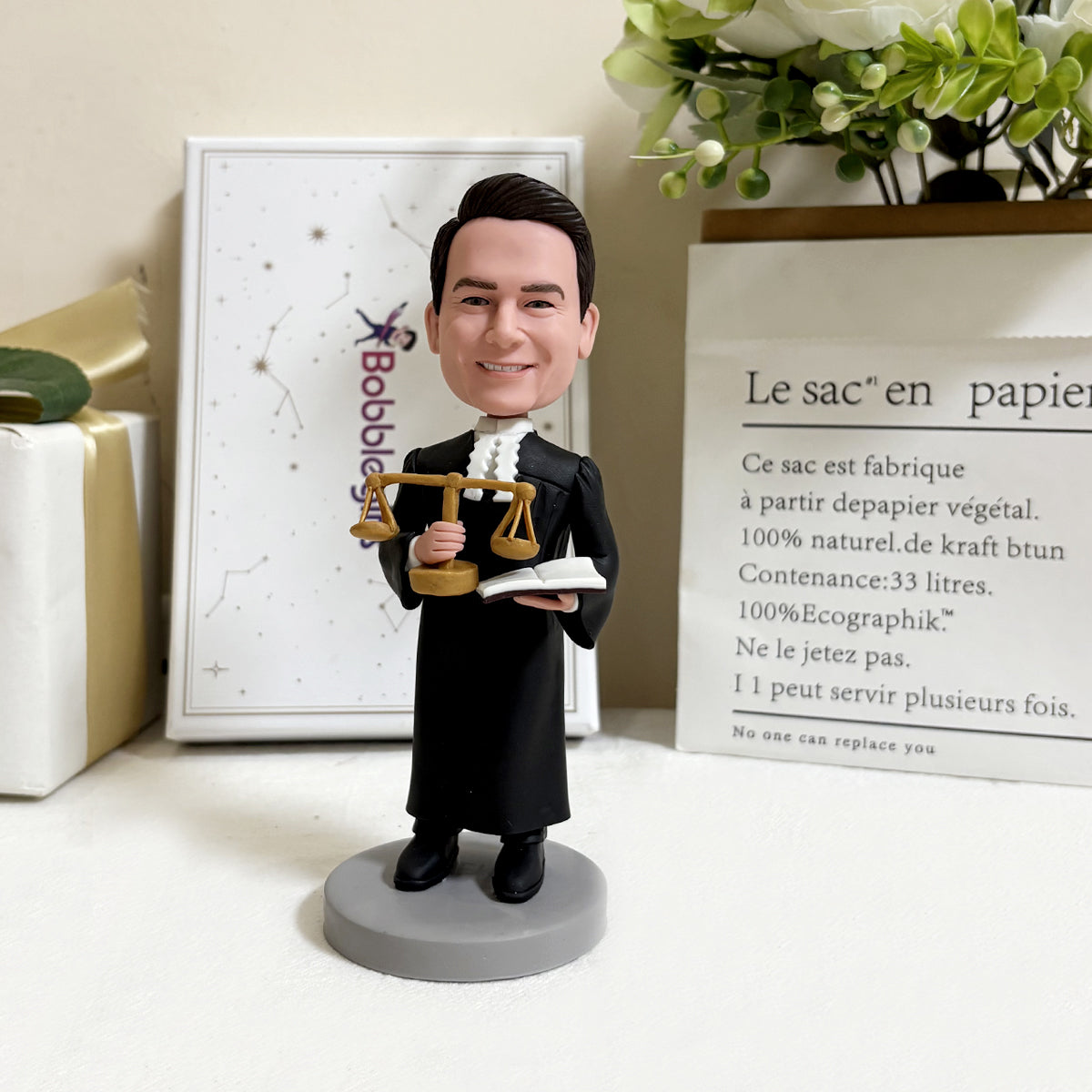 Personalisiertes Wackelkopf-Geschenk für Anwälte