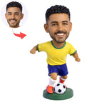 Individuell gestaltete Fußballspieler-Wackelkopffigur nach Foto