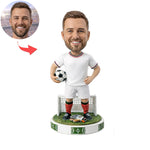 Individuell gestaltete Fußballtorwart-Wackelkopffigur nach Foto