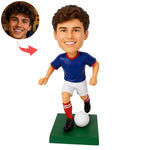 Personalisierte Wackelkopffigur im Stil eines Fußballmeisters – Geschenk