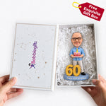 Personalisierter individueller Wackelkopf zum 60. Geburtstag