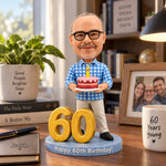 Personalisierter individueller Wackelkopf zum 60. Geburtstag
