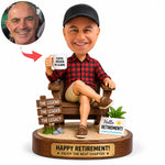 Individuelles lustiges Ruhestandsgeschenk aus Foto