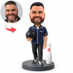 Individuell personalisiertes Bowling-Wackelkopf-Geschenk nach Foto