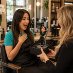 Personalisiertes handgefertigtes Geschenk – individueller Friseur-Wackelkopf