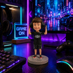 Individueller Wackelkopf-Junge aus Foto-Personalisiertes Erinnerungsgeschenk für Kinder