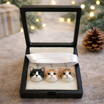Personalisierter Katzen-Schlüsselanhänger mit Namen vom Foto