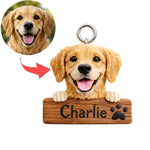 Personalisierter Hunde-Schlüsselanhänger mit Namen vom Foto
