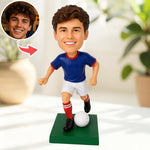 Personalisierte Wackelkopffigur im Stil eines Fußballmeisters – Geschenk