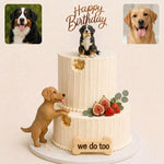 Lustige Hund-isst-Kuchen-Dekoration-Hunde-Kuchen-Topper