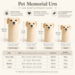 Personalisierte Keramik-Haustierurne – Individuelles Gedenkandenken für Hund & Katze