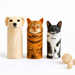 Personalisierte Keramik-Haustierurne – Individuelles Gedenkandenken für Hund & Katze