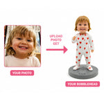 Personalisierter Baby-Wackelkopf-Individuelle Kleinkind-Figur aus Ihrem Foto