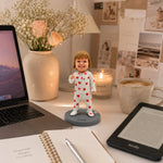 Personalisierter Baby-Wackelkopf-Individuelle Kleinkind-Figur aus Ihrem Foto