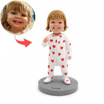 Personalisierter Baby-Wackelkopf-Individuelle Kleinkind-Figur aus Ihrem Foto