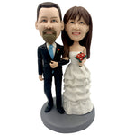 Wedding Couple Custom Bobble Head
