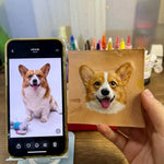 Personalisierter Leder-Schlüsselanhänger & Taschenanhänger mit Hundefoto
