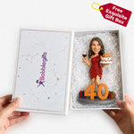 Personalisierter Wackelkopf zum 40. Geburtstag