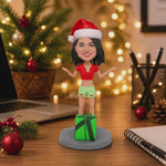 Individuelle Wackelkopf-Figur Überraschung Weihnachtsgeschenk