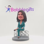 Maßgeschneiderte Wackelkopfpuppe der weltbesten Lady Boss