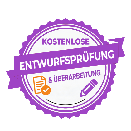 <p>Kostenloser Designentwurf & Korrekturen</p>