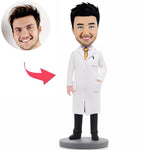 Personalisierte benutzerdefinierte männliche Arzt Bobblehead Puppe