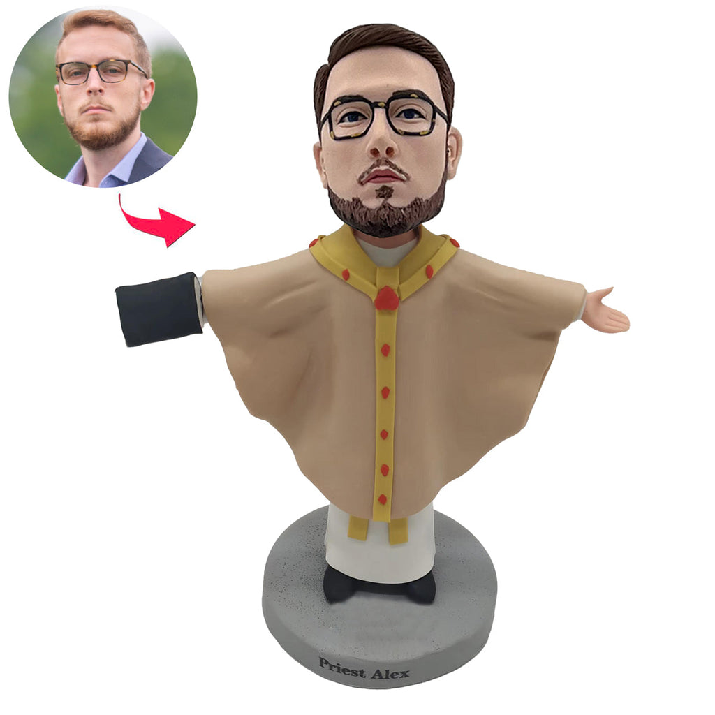 Benutzerdefinierte Priester Wackelkopfpuppe