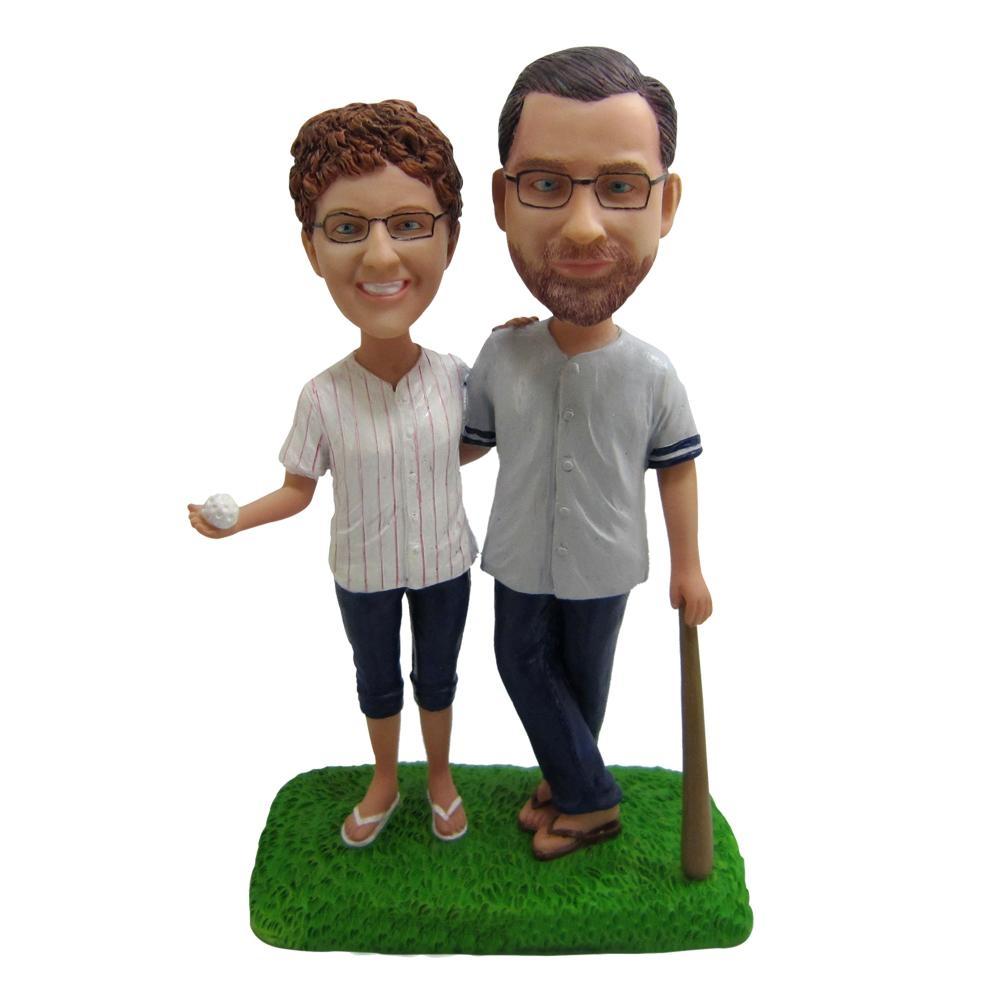 Baseball-Paar-kundenspezifischer Sport Wackelkopf