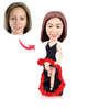 Custom Party Girl Wackelkopf