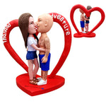 Personalisiertes Wackelkopfpaar zum Valentinstag